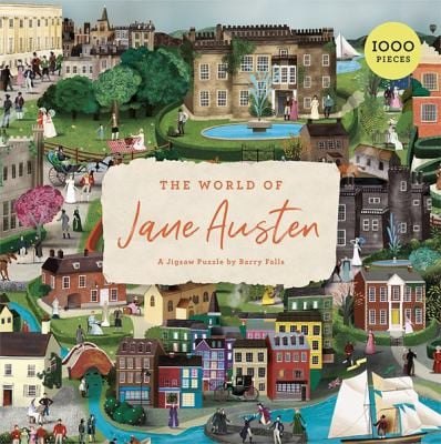 World of Jane Austen 1000 Piece Puzzle A Jigsaw Puzzle with 60 Characters and Great Houses to Find