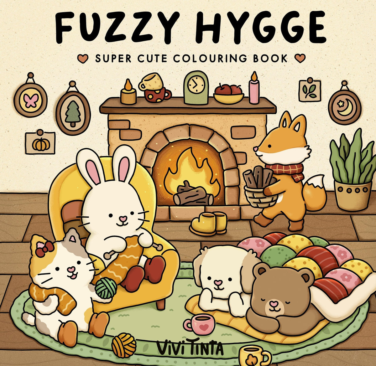 Fuzzy Hygge: Super Cute Colouring Book