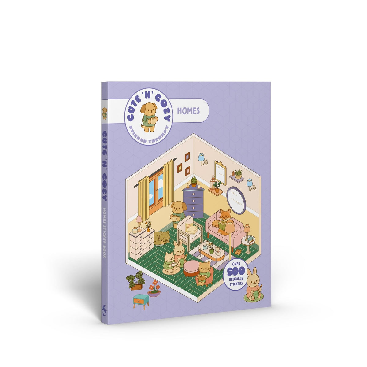 Cute 'n' Cozy Sticker Therapy: Homes: Over 500 Reusable Stickers!