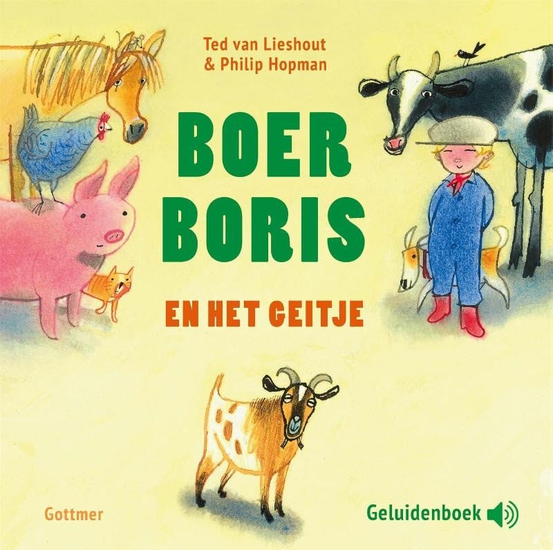 Boer Boris en het geitje: Een geluidenboek