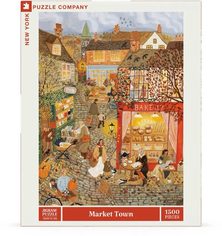 New York Puzzle Company Puzzel - Market Town - 1500 stukjes